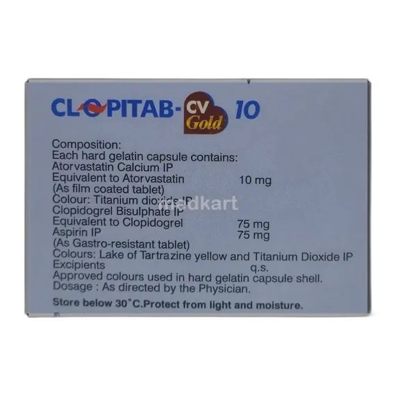 clopitab cv gold 10mg capsule 10's